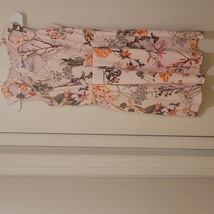 Sweet Storm pink floral party dress Size M machine washable